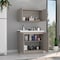 Tuhome Zurich Cabinet Set, Two Shelves, Light Gray SLZ6762 - alternate 1